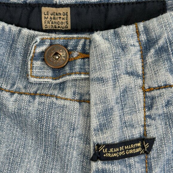 Vintage Girbaud Marithé & François Denim Cargo Shorts Streetwear M+Fg Accent 34" - Picture 6 of 11